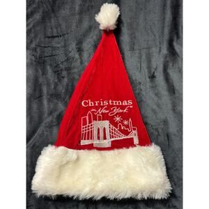 Christmas in New York (Homerbest) Embroidered Bridge Santa Hat
